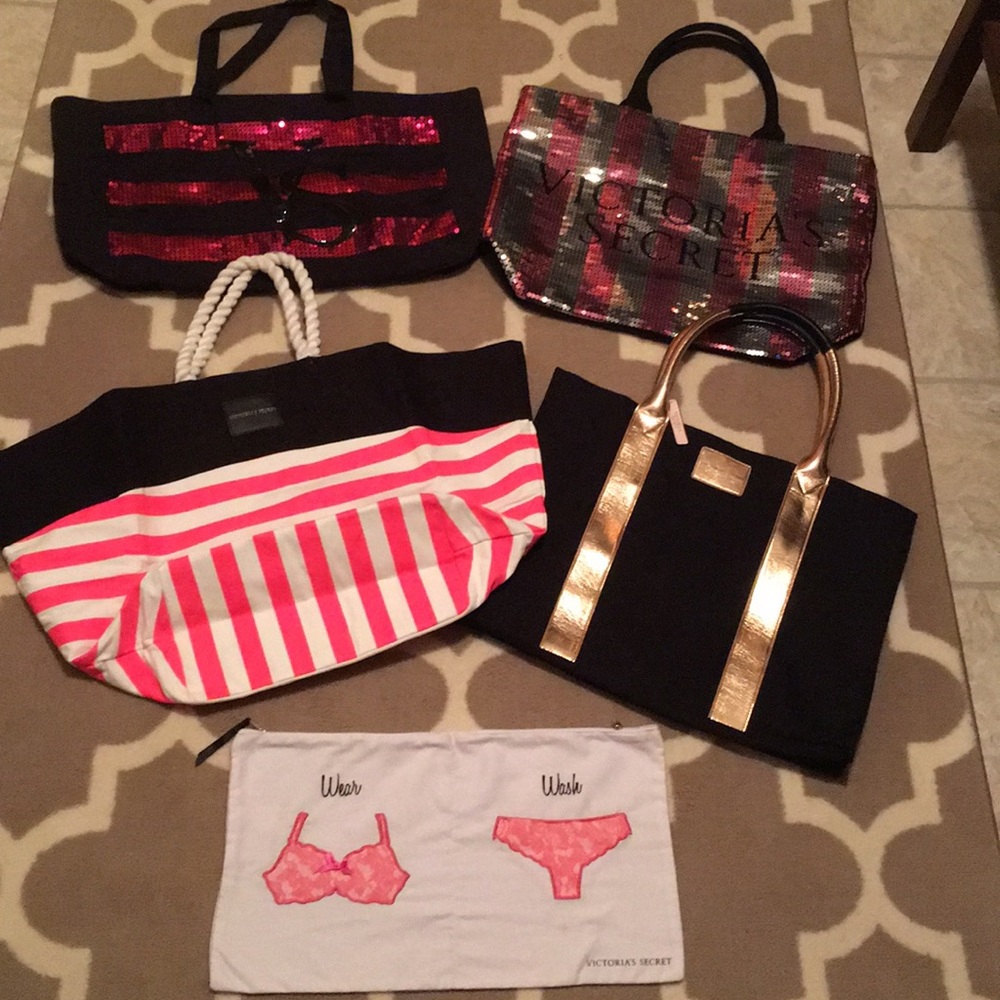 Lot of Victoria’s Secret Tote Bags